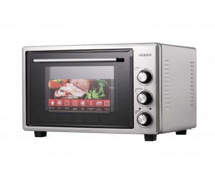 Піч електрична ARDESTO MEO-S40FGG, 40л, 1300Вт, механіч., конвекція, подвійне скло, сірий