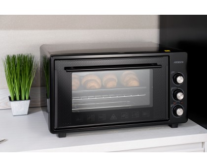Піч електрична ARDESTO MEO-S40FGG, 40л, 1300Вт, механіч., конвекція, подвійне скло, сірий
