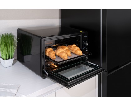 Піч електрична ARDESTO MEO-S40FGG, 40л, 1300Вт, механіч., конвекція, подвійне скло, сірий