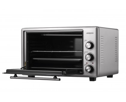 Піч електрична ARDESTO MEO-S40FGG, 40л, 1300Вт, механіч., конвекція, подвійне скло, сірий