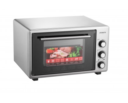 Піч електрична ARDESTO MEO-S40FGG, 40л, 1300Вт, механіч., конвекція, подвійне скло, сірий