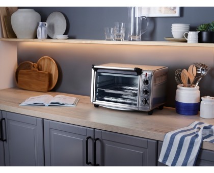 Піч електрична Russell Hobbs 26680-56 Air Fry Mini Oven, 12.6л, 1500Вт, механіч., гриль, конвенція, сіра