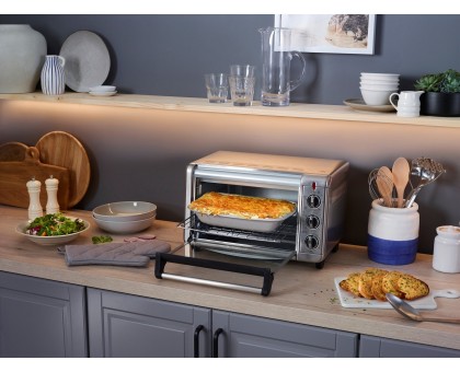 Піч електрична Russell Hobbs 26680-56 Air Fry Mini Oven, 12.6л, 1500Вт, механіч., гриль, конвенція, сіра