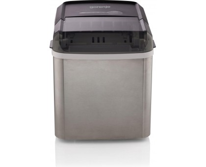 Льодогенератор побутовий Gorenje IMD1200SB, 12кг/добу, 1,3л, дисплей, сріблясто - чорний