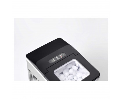 Льдогенератор бытовой Sencor SIM3400SS, 150 Вт, 12 кг/день, обьем 1.8л, пригот. за 7 мин, 2 размера льда, серый