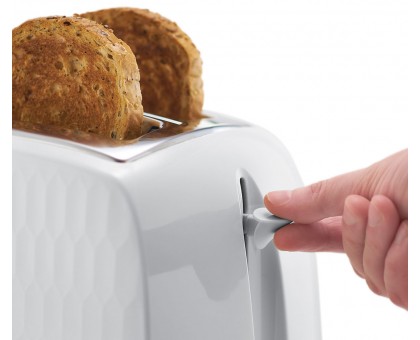 Тостер Russell Hobbs 26060-56 Honeycomb 850Вт, широкі слоти, пластик, білий