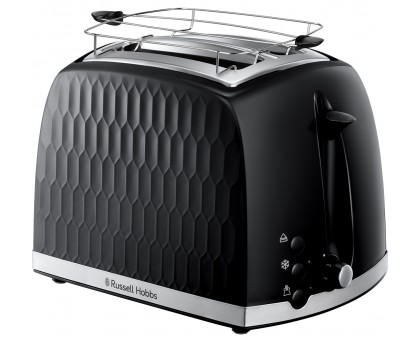 Тостер Russell Hobbs 26061-56 Honeycomb 850Вт, широкие слоты, пластик, черный