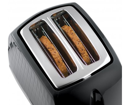 Тостер Russell Hobbs 26061-56 Honeycomb 850Вт, широкие слоты, пластик, черный