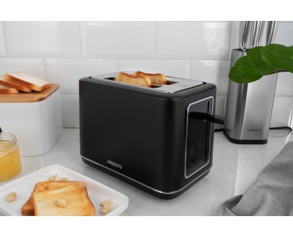 Тостер Ardesto Elegance 800Вт, LED дисплей, пластик, чёрний