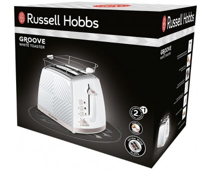 Тостер Russell Hobbs 26391-56 GrooWe 2 Slice 850Вт, підігрів, розморож., пластик, білий