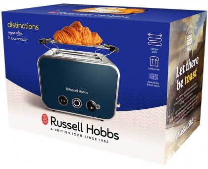 Russell Hobbs 26431-56 toaster Distinctions 2-Slice 1670Вт, подогрев, разморозка, пластик, синий