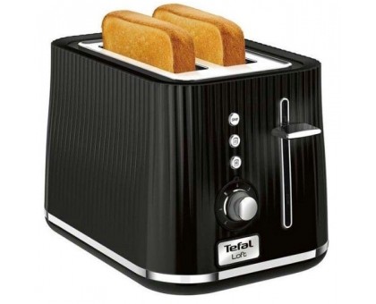 Тостер Tefal TT761838 Loft 850Вт, разморозка, пластик, черный
