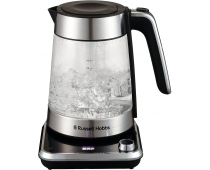 Электрочайник Russell Hobbs 26200-70 Attentiv Kettle, 1.7л, Strix, стекло, база с отсеком для шнура, серый Электрочайник Russell Hobbs 26200-70 Attentiv Kettle, 1.7л, Strix, стекло, база с отсеком для шнура, серый