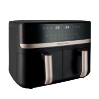 Мультипіч Russell Hobbs 27680-56 Satis Fry DualBaske 2800Вт, чаша-4.5/4.5л, сенсорне управл., 9 авто. программ, пластик, чорний