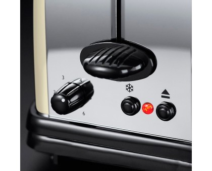 Тостер Russell Hobbs 21395-56 Classic 1100Вт, длинные слоты, металл, бежевый Тостер Russell Hobbs 21395-56 Classic 1100Вт, длинные слоты, металл, бежевый