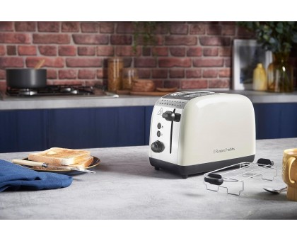Тостер Russell Hobbs 26551-56 Colours Plus 1600Вт, подогрев, разморозка, металл, бежевый