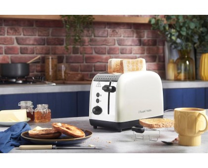Тостер Russell Hobbs 26551-56 Colours Plus 1600Вт, подогрев, разморозка, металл, бежевый