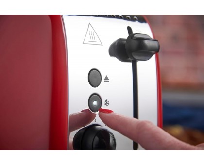 Тостер Russell Hobbs 26554-56 Colours Plus 1600Вт, подогрев, разморозка, металл, красный Тостер Russell Hobbs 26554-56 Colours Plus 1600Вт, подогрев, разморозка, металл, красный