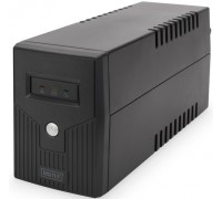 Источник бесперебойного питания DIGITUS Line-Interactive, 600VA/360W, LED, 2xSchuko, RJ11, USB