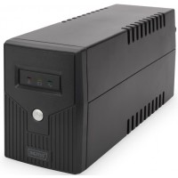 Источник бесперебойного питания DIGITUS Line-Interactive, 600VA/360W, LED, 2xSchuko, RJ11, USB