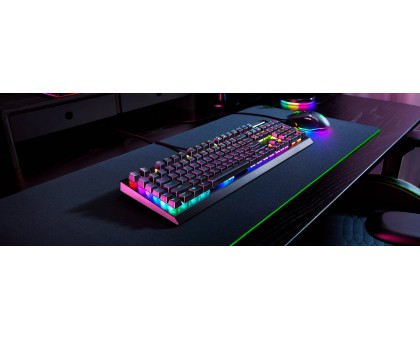 Клавіатура механічна Razer RZ03-04700800-R3R1 BlackWidow V4 X 110key, Green Switch, USB-A, EN/RU, RGB, чорний Клавіатура механічна Razer RZ03-04700800-R3R1 BlackWidow V4 X 110key, Green Switch, USB-A, EN/RU, RGB, чорний