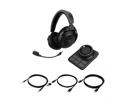Гарнітура ігрова HyperX AJ5C7AA Cloud Alpha 2 WL/BT/mini-jack/USB-A/USB-C, 0.5м/1.5м, чорний Гарнітура ігрова HyperX AJ5C7AA Cloud Alpha 2 WL/BT/mini-jack/USB-A/USB-C, 0.5м/1.5м, чорний
