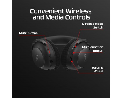 Гарнітура ігрова HyperX AJ5C7AA Cloud Alpha 2 WL/BT/mini-jack/USB-A/USB-C, 0.5м/1.5м, чорний Гарнітура ігрова HyperX AJ5C7AA Cloud Alpha 2 WL/BT/mini-jack/USB-A/USB-C, 0.5м/1.5м, чорний