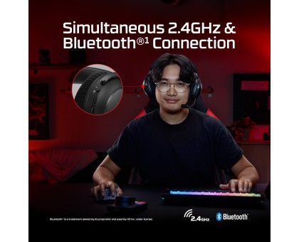 Гарнітура ігрова HyperX AJ5C7AA Cloud Alpha 2 WL/BT/mini-jack/USB-A/USB-C, 0.5м/1.5м, чорний Гарнітура ігрова HyperX AJ5C7AA Cloud Alpha 2 WL/BT/mini-jack/USB-A/USB-C, 0.5м/1.5м, чорний