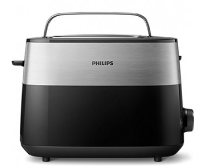Тостер Philips HD2516/90 Daily Collection 830Вт, метал/пластик, чорний