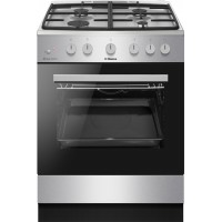 Плита Hansa FCGS61129H газовая, 70л, 60x60см, чугун, нерж