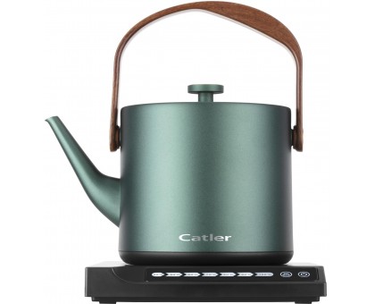Електрочайник Catler 0.6л, Strix, заварник, нерж. сталь, підтримка температури, сенс. керув., темно-зелений Електрочайник Catler 0.6л, Strix, заварник, нерж. сталь, підтримка температури, сенс. керув., темно-зелений