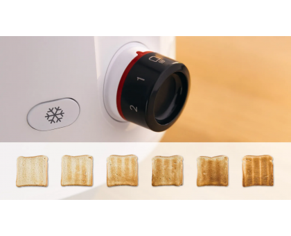 Тостер Bosch TAT2M121 950Вт, пластик, білий