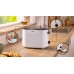 Тостер Bosch TAT2M121 950Вт, пластик, белый
