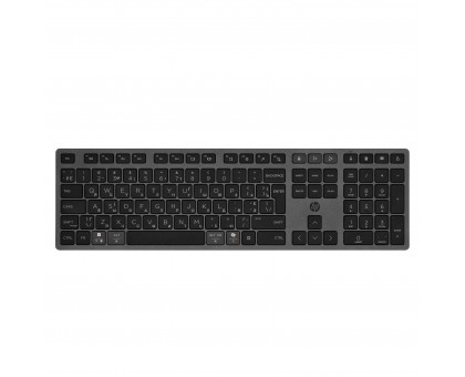 Клавиатура мембранная HP 9T5B1AA 720 Multi-Device Rechargeable, 109key, WL/BT, EN/UK, чорний Клавиатура мембранная HP 9T5B1AA 720 Multi-Device Rechargeable, 109key, WL/BT, EN/UK, чорний