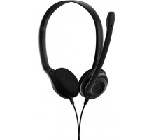 Гарнитура компьютерная стерео On-Ear EPOS PC 3 Chat, 2x3.5мм, однонаправленный, 2м, Черный