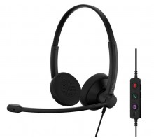 Гарнитура компьютерная стерео On-Ear EPOS IMPACT 100 MS, USB C + A, Microsoft Teams, односпрямований, 2м, Черный