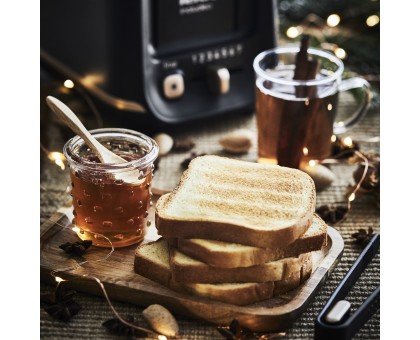 Тостер Tefal TT533811 Includeo 850Вт, розморожування, щипці, термопластик, чорний Тостер Tefal TT533811 Includeo 850Вт, розморожування, щипці, термопластик, чорний