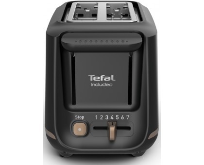 Тостер Tefal TT533811 Includeo 850Вт, розморожування, щипці, термопластик, чорний Тостер Tefal TT533811 Includeo 850Вт, розморожування, щипці, термопластик, чорний