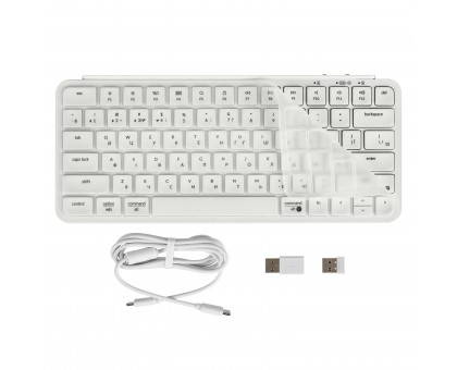 Клавиатура мембраная Keychron B1P-K8-UA B1 Pro, USB/WL/BT, ivory white Клавиатура мембраная Keychron B1P-K8-UA B1 Pro, USB/WL/BT, ivory white