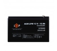 Розпродаж Акумулятор AGM LPM 12V - 12 Ah