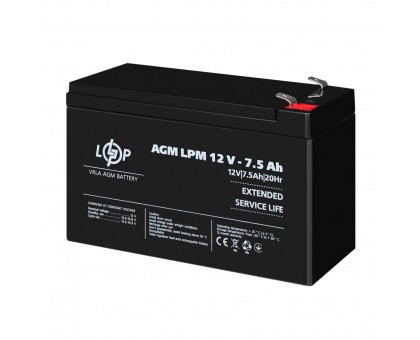 Распродажа Аккумулятор AGM LPM 12V - 7.5 Ah Распродажа Аккумулятор AGM LPM 12V - 7.5 Ah