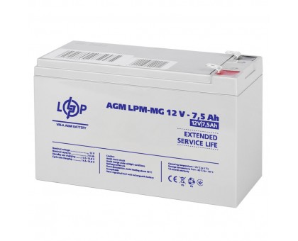 Распродажа Аккумулятор мультигелевый LPM-MG 12V - 7.5 Ah Распродажа Аккумулятор мультигелевый LPM-MG 12V - 7.5 Ah
