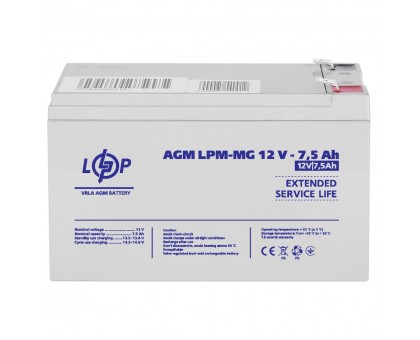 Распродажа Аккумулятор мультигелевый LPM-MG 12V - 7.5 Ah Распродажа Аккумулятор мультигелевый LPM-MG 12V - 7.5 Ah