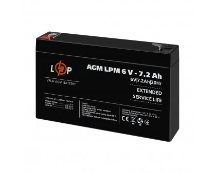 Распродажа (3859) Аккумулятор AGM LPM 6V - 7,2 Ah 09/2023 Распродажа (3859) Аккумулятор AGM LPM 6V - 7,2 Ah 09/2023