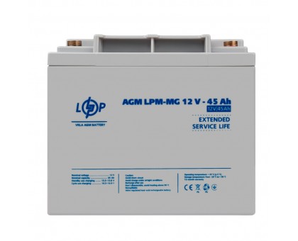 Аккумулятор мультигелевый LPM-MG 12V - 45 Ah Аккумулятор мультигелевый LPM-MG 12V - 45 Ah