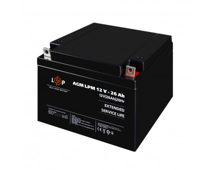 Розпродаж (4134) Акумулятор AGM LPM 12V - 26 Ah (10-2023) Розпродаж (4134) Акумулятор AGM LPM 12V - 26 Ah (10-2023)