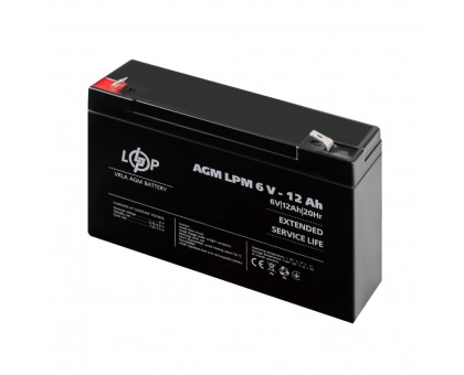 Розпродаж (4159) Акумулятор AGM LPM 6V - 12 Ah (02-2024) Розпродаж (4159) Акумулятор AGM LPM 6V - 12 Ah (02-2024)