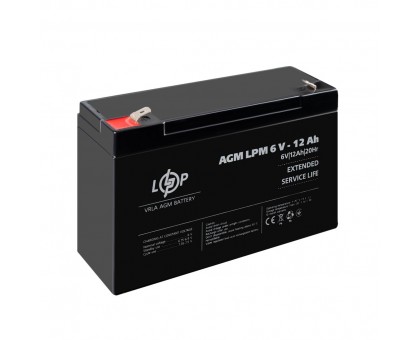 Розпродаж (4159) Акумулятор AGM LPM 6V - 12 Ah (02-2024) Розпродаж (4159) Акумулятор AGM LPM 6V - 12 Ah (02-2024)