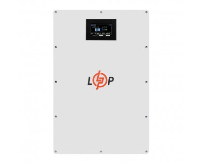 Акумулятор LP LiFePO4 51,2V - 100 Ah (5120Wh) (BMS 100A/50А) метал LCD Smart RS485/CAN JK настінний Акумулятор LP LiFePO4 51,2V - 100 Ah (5120Wh) (BMS 100A/50А) метал LCD Smart RS485/CAN JK настінний