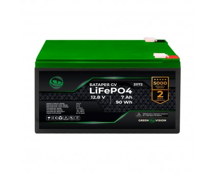 Аккумулятор GV LiFePО4 12,8V - 7Ah (90Wh) Аккумулятор GV LiFePО4 12,8V - 7Ah (90Wh)